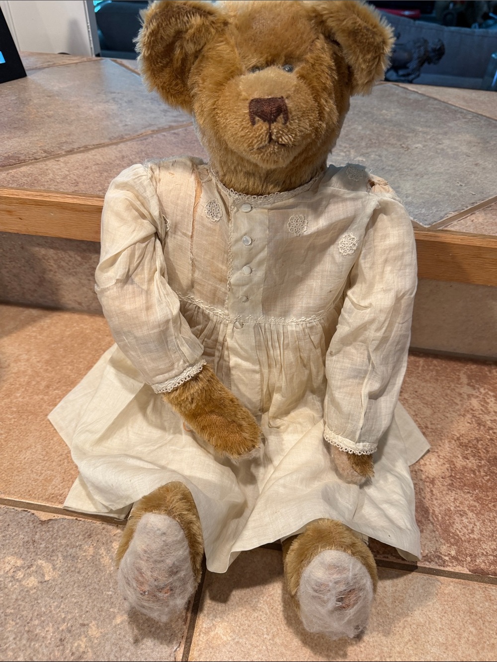 Large mohair vintage bear